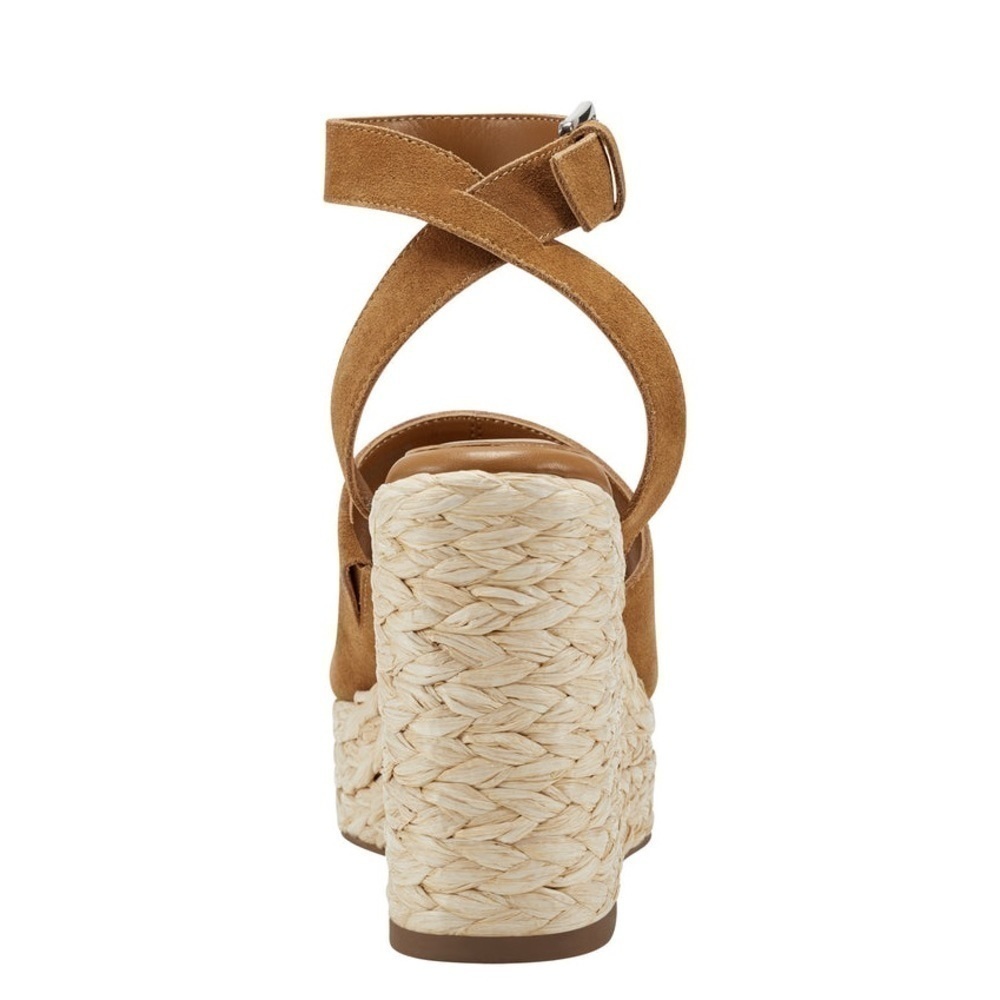 Marc Fisher Nelly Sandals in Medium Natural Suede - Picture 3 of 14